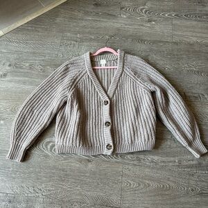 H&M Beige Knit Cardigan